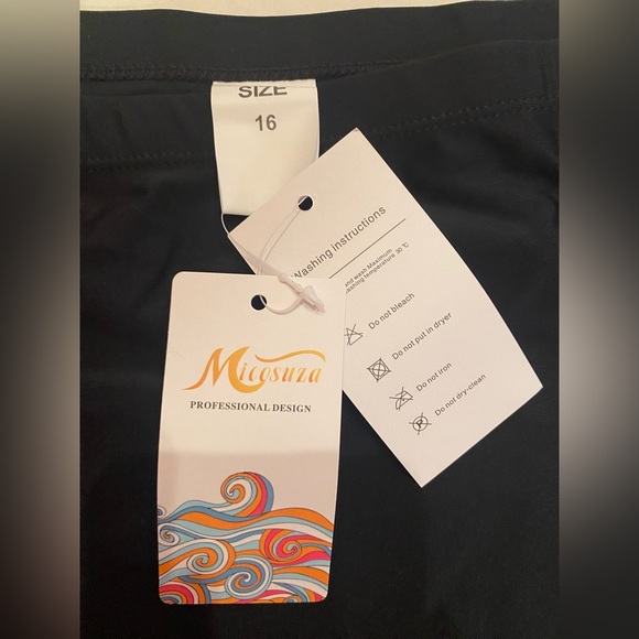 NWT Micosuza Woman’s Black Bikini Bottom Size 16 - Picture 3 of 4